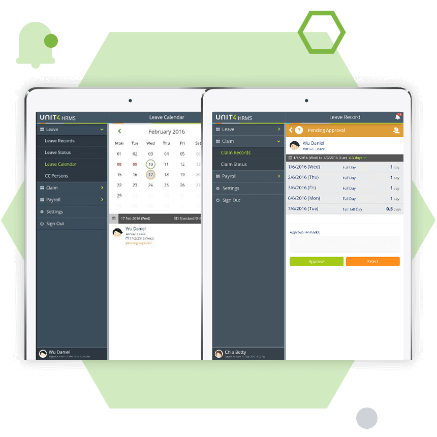 Screenshot of Prosoft Leave
